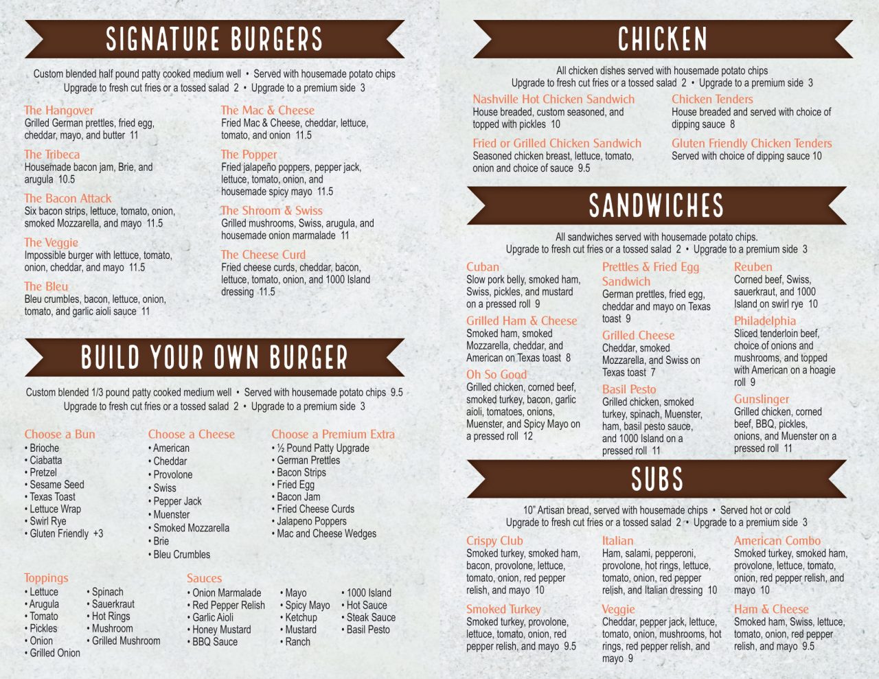 Menu 1 Test - BG Burgers